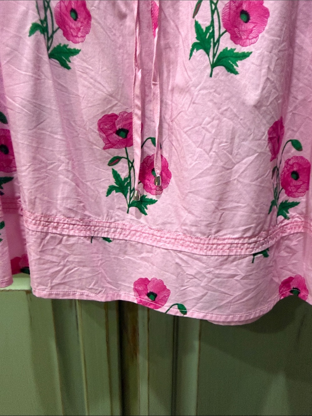 entro Pink Floral Puff-Sleeve Peasant Blouse - Picture 4 of 7